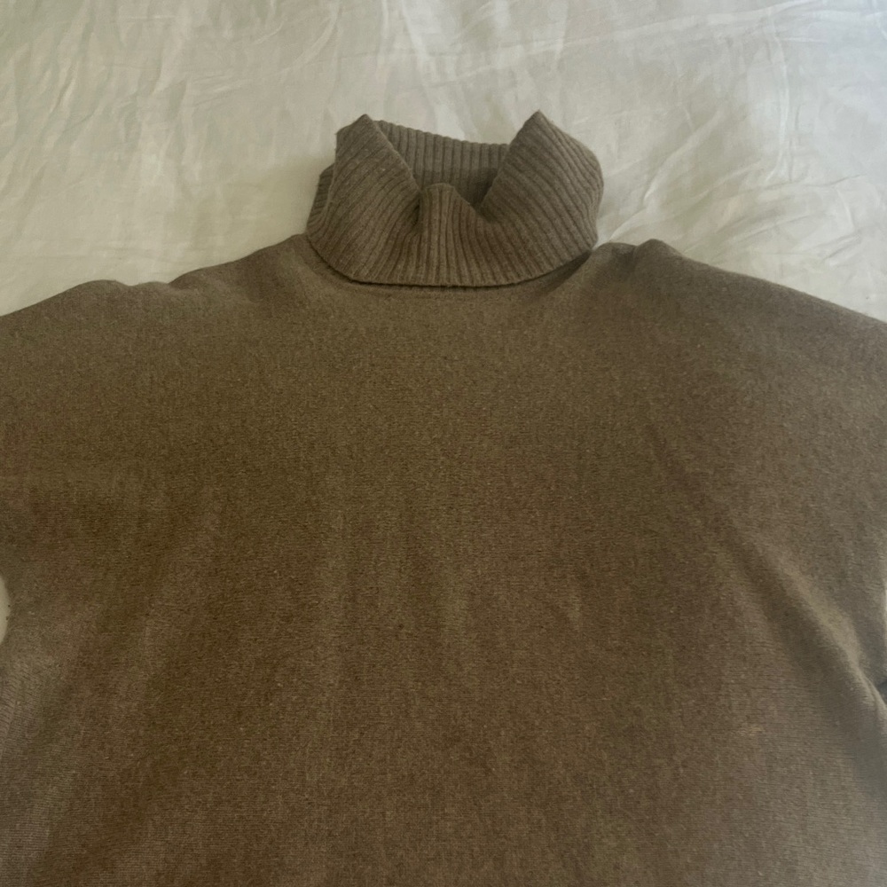 Ll Bean Womens Brown Turtleneck Sweater